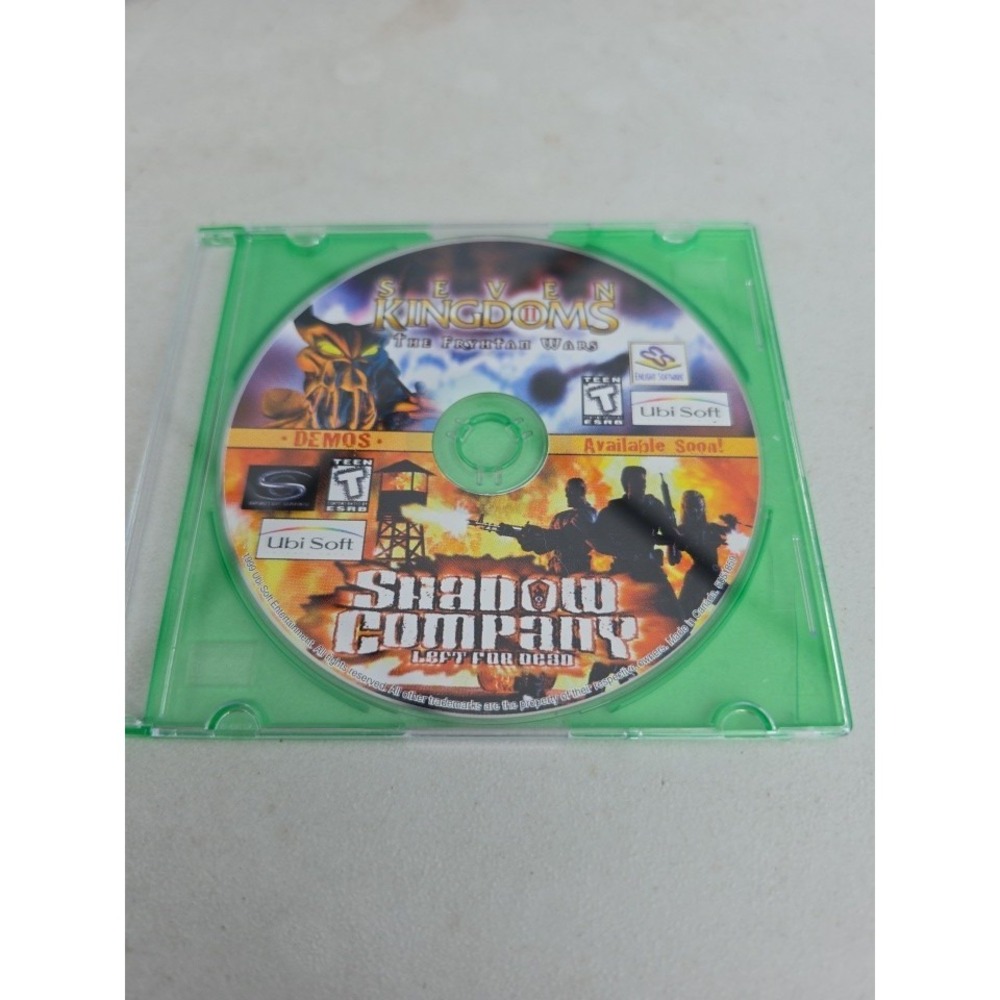 Shadow Company Left for Dead & Seven Kingdoms The Fryhtan Wars. DEMO DISC ONLY